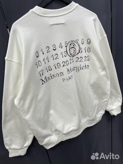 Maison margiela свитшот оверсайз (топ 2024)