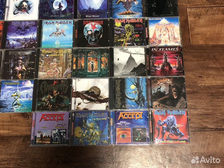 CD диски рок металл лицензия 77 штук