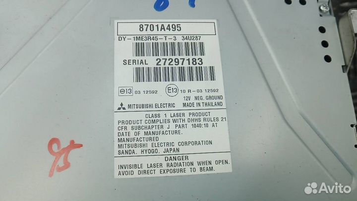 Магнитола Mitsubishi ASX 2012 8701A495