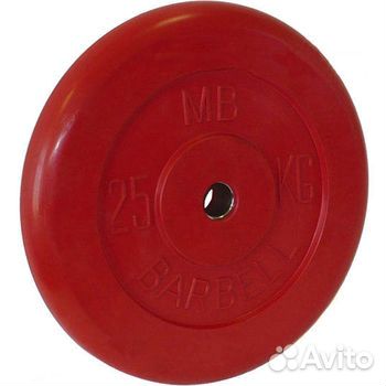 Диски обрезиненные MB barbell d26мм 20кг и 25кг