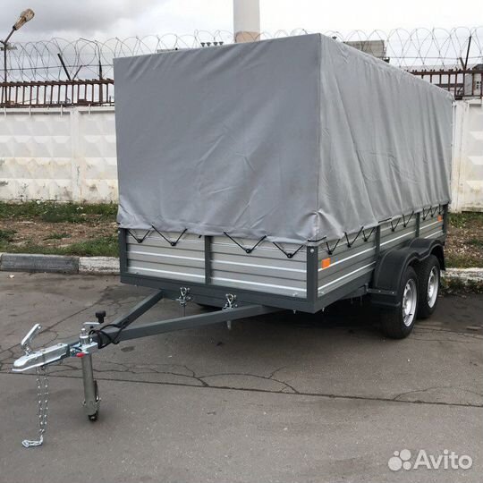 Прицеп Славич двухосный. С тентом 1,5м