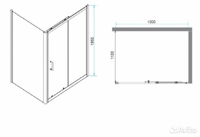 Душевой уголок RGW Passage PA-74B 100x110