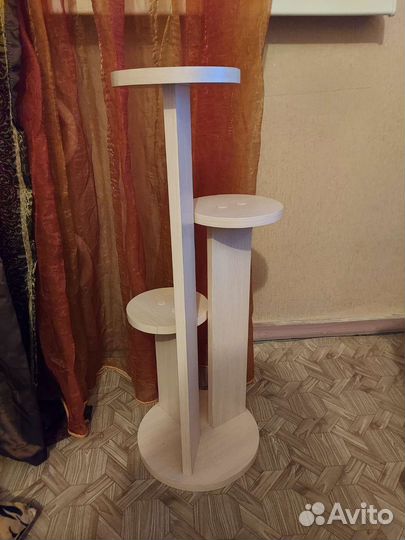 Подставка для цветов напольная деревянная