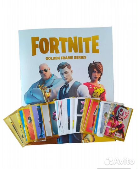 Наклейки Fortnite golden