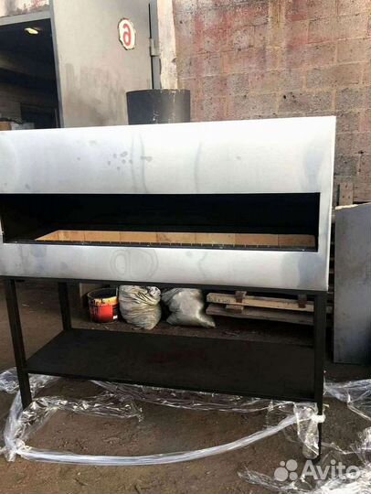 Мангал для ресторана, мангал с дымоходом