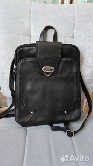 Сумка рюкзак для документов кожаный Италия