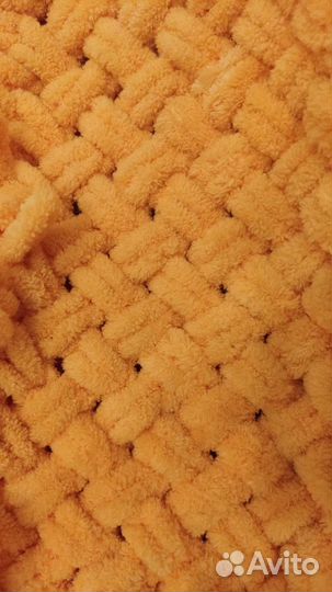 Плюшевые пледы из Alize puffy