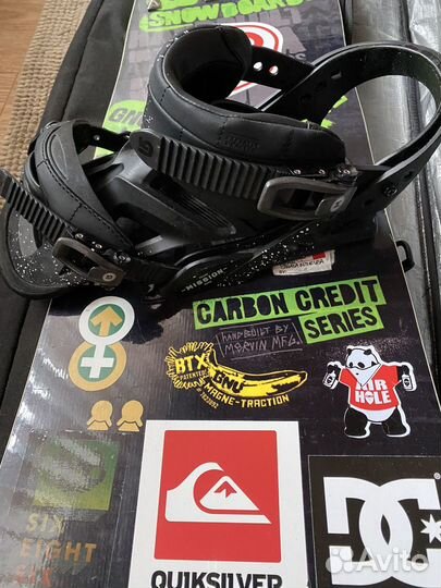 Сноуборд GNU с крепоениями burton mission