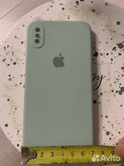 Чехол на iPhone xs мятный новый