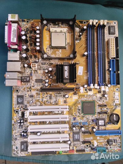 Мп Asus P4P800 E с процессором intel Coket PGA478B