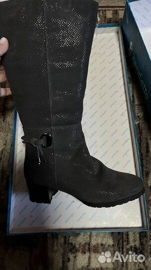 Сапоги женские зимние кожа 36