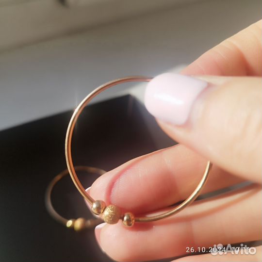 Серьги золотые, 3,45 г