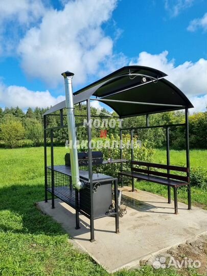 Мангал в стиле лофт