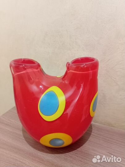 Ваза цветное стекло