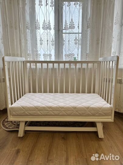 Детская кроватка 120х60 + матрас