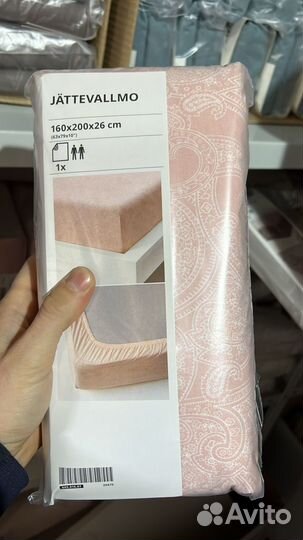 Простыня натяжная йэттеваллмо икеа, 160x200 см