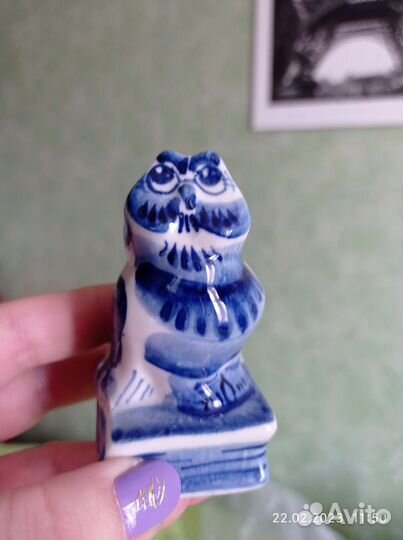 Статуэтки гжель 10 см ручная работа
