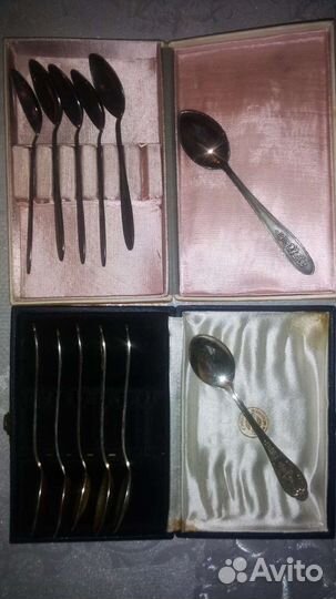 Чайные ложки СССР мельхиор