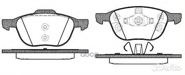 1082 30 CV6Z2001A колодки дисковые п Ford Fo