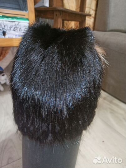 Шапка вязаная норка