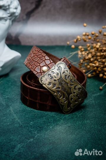 Ремень, ширина 40 мм ручная работа