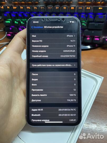 iPhone 11 128 86акб Идеальный