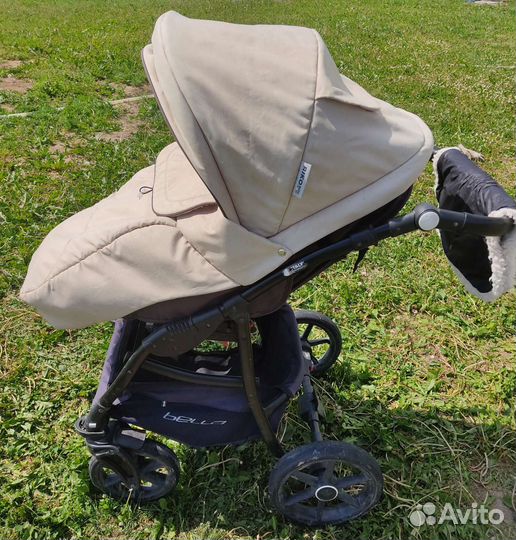 Коляска 2 в 1+ автолюлька+ развивающий коврик