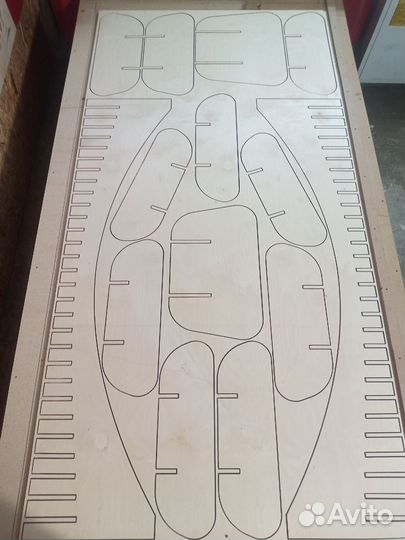 Криволинейный раскрой фанеры, мдф