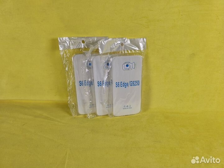 Чехол силиконовый-прозрачный (Samsung S6 Edge)