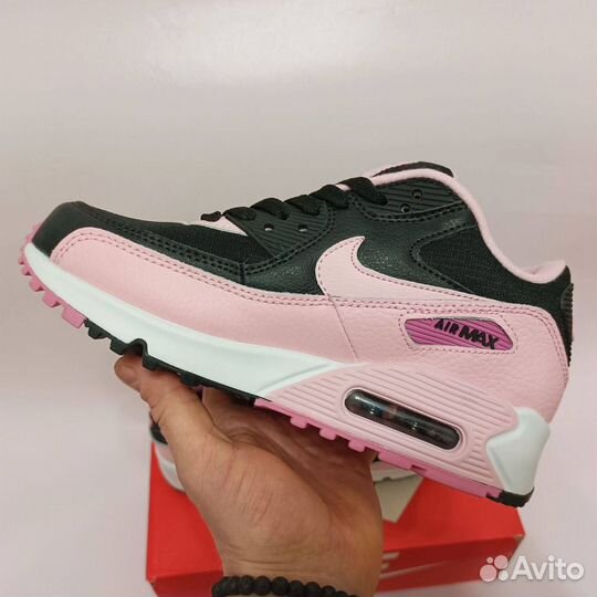 Кроссовки Nike air max 90 розовые pink женские