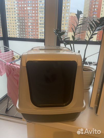 Кошачий лоток закрытый