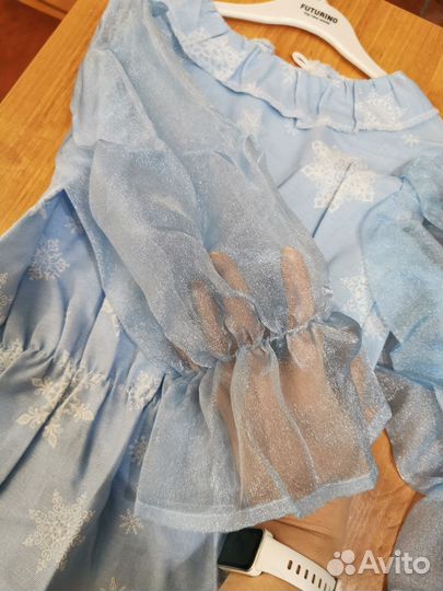 Новогодний костюм Снежинки для девочки