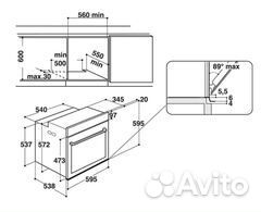 Встраиваемый электрический духовой шкаф Whirlpool AKZ9 6230 IX