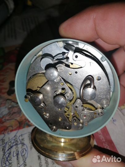 Металлические мини часы СССР, на рубинах