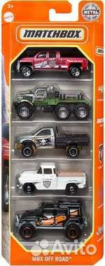 Новый набор машин Matchbox 5 штук MBX Off Road