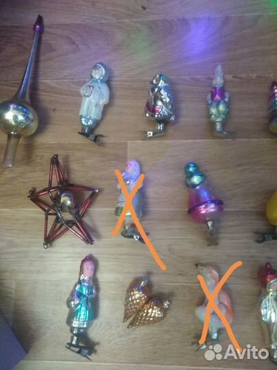 Новогодние игрушки ретро