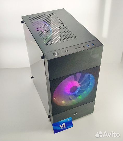 Игровой корпус для пк Aerocool Atomic Lite-G-BK-v2