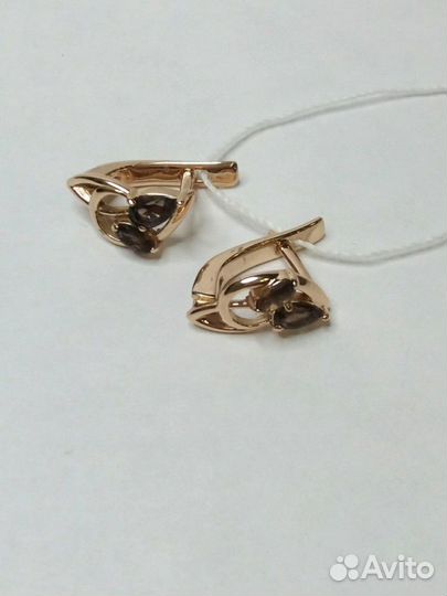 Серьги золотые 585 пробы