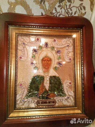Икона бисер камни