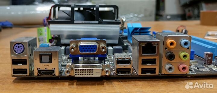 Материнская плата Asus am3 (4слота ) + процесор