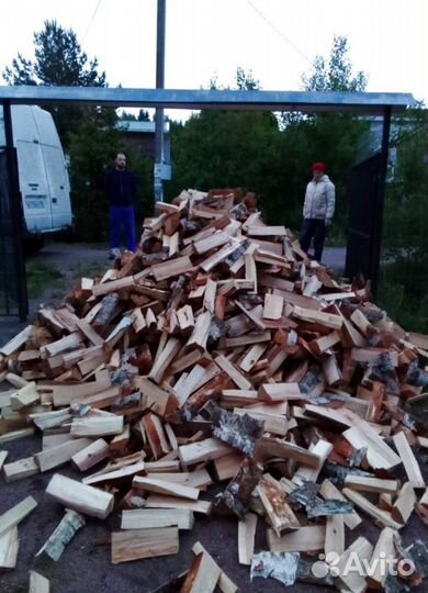 Дрова Береза с доставкой в Выборге