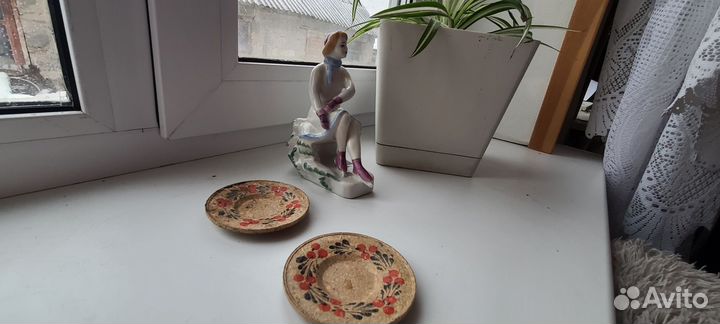 Кукольная посуда СССР из прессованных опилок