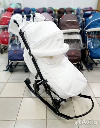 Санки коляска снеговик 2023