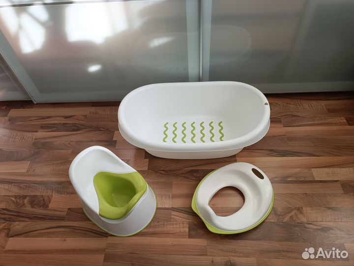 Ванночка IKEA; Сидушка на унитаз и горшок IKEA