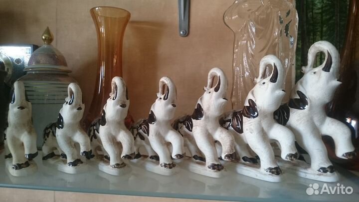 Слоны, 90-е года, ручная роспись