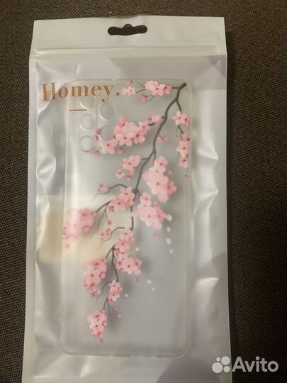 Чехол на Samsung a32 силиконовый Розовая Сакура