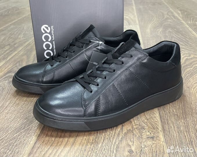 Ecco Street 39-44 кожаные кеды