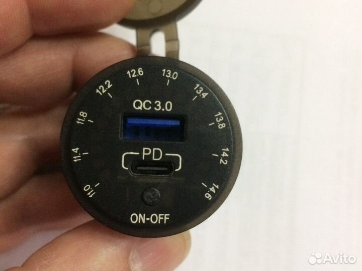 Разъем Usb в авто (врезные) 12V-24V GH-DS139 (Круг