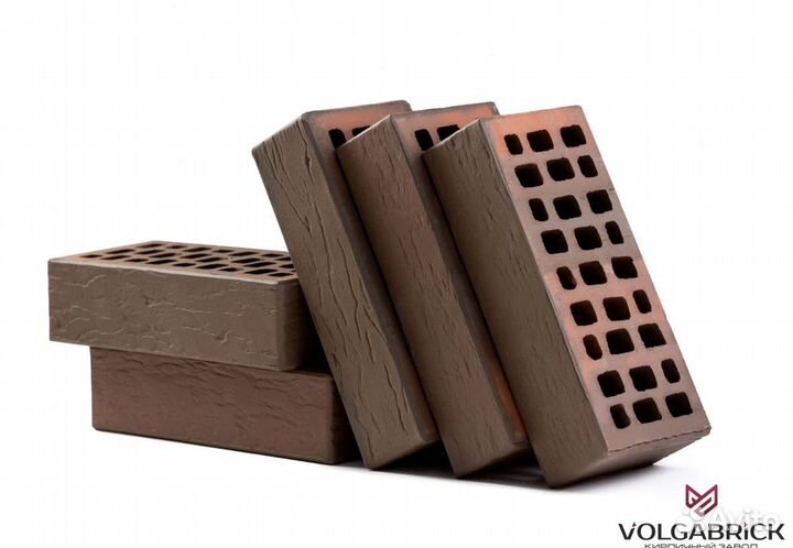 Кирпич лицевой одинарный VolgaBrick