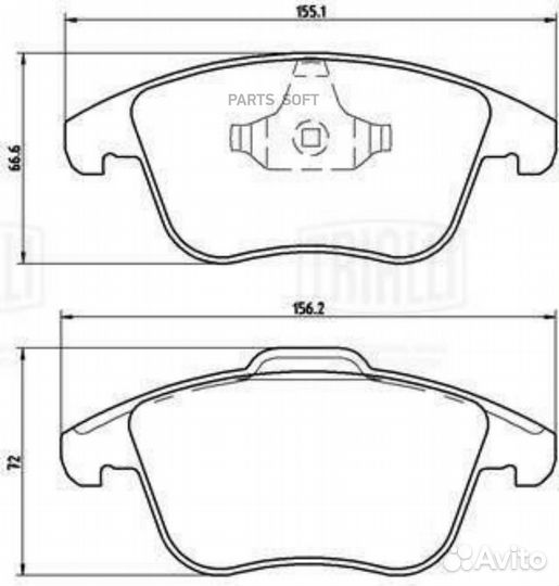 PF1009CR Колодки тормозные ford mondeo 07/S-MAX 06